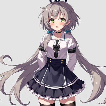 黑白连衣裙洛天依（Luo Tianyi with white and black dress）