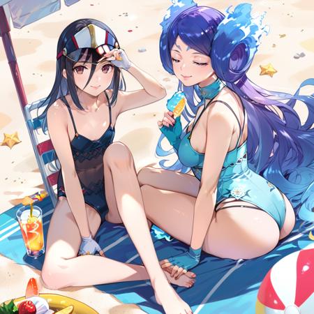Xenoblade Chronicles 2 - Morag and Brighid (メレフ & カグツチ) PonyXL