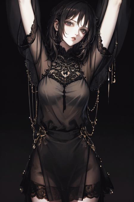 Shadowed Elegance / Cursed beauty style LoRA