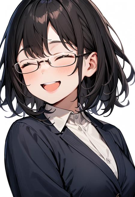 under-rim metal frame glasses SDXL