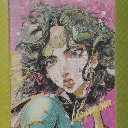 Hirohiko Araki JoJo cover art LORA