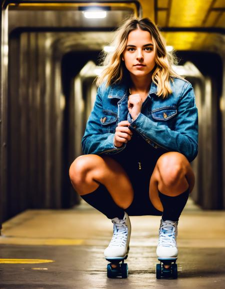 Woman on Rollerskates