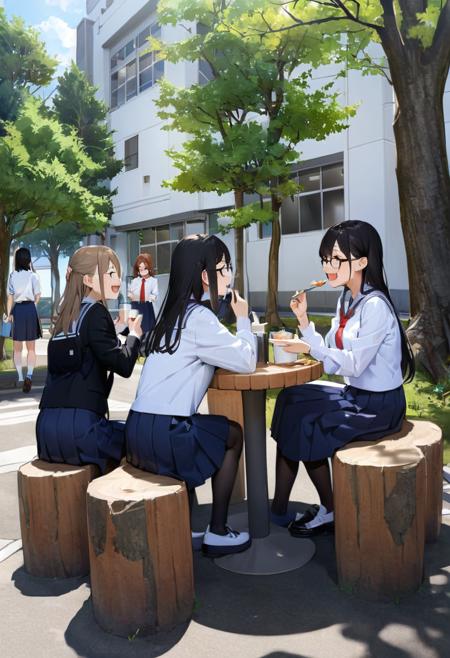 学校の中庭 School courtyard SDXL版本SDXL_V1 (ID: 396012)