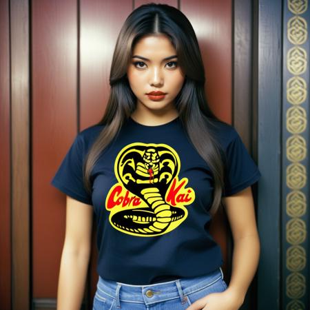 Cobra Kai t-shirt - Cobra Kai logo - SDXL1.0