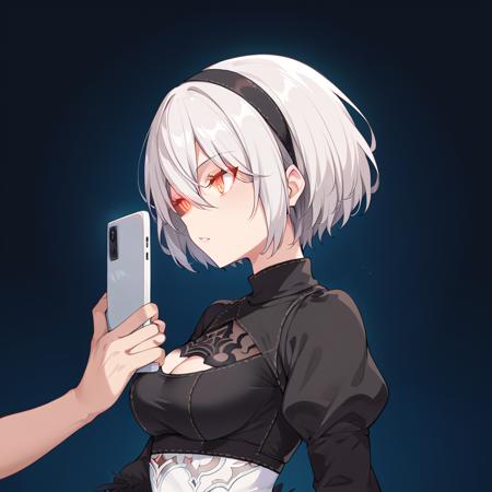 [PonyXL] Show off Screen of Smartphone