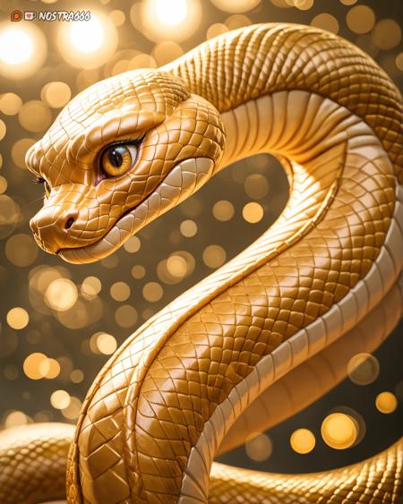 Gold Snake Chinese Year of the Snake