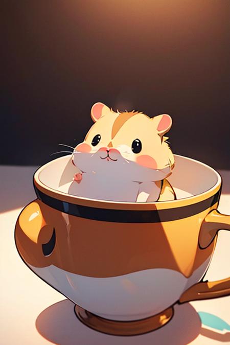 杯中的仓鼠（莫名成了可汗）hamster in cup