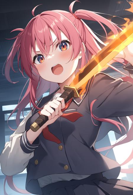 [SDXL&Pony] flaming sword / flame Sword / fiery sword / 炎の剣 / 火の剣 / フレイムソード