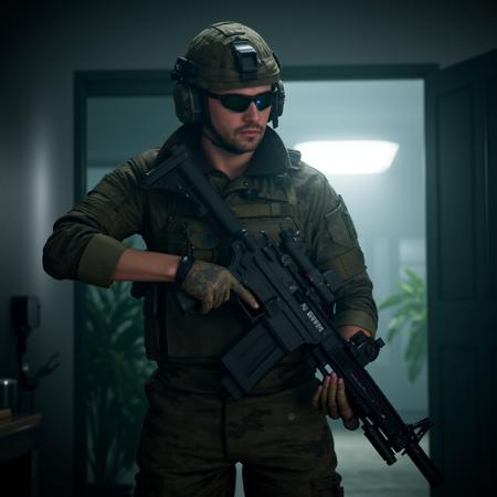 Battlefield + (2042) military cinematic style XL + F1D