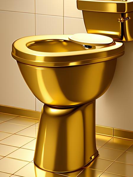 gold toilet