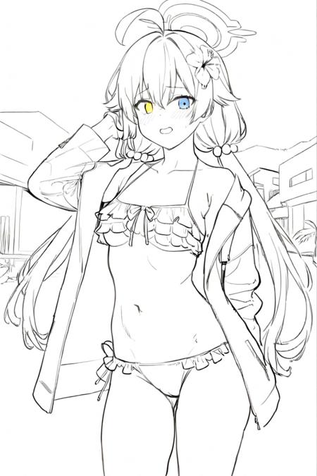 线稿lineart for Animagine