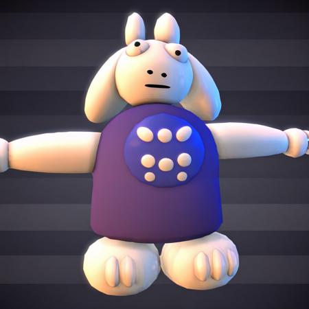 T-Posing 3d beta Toriel [Undertale trailer]