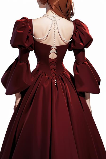 Red Velvet Back Cutout
