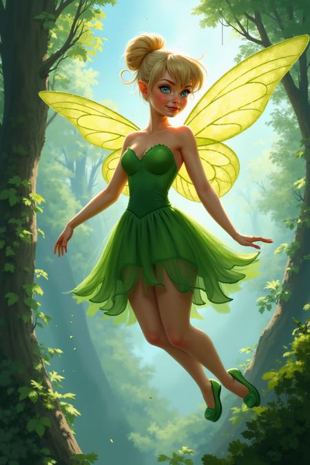 Tinker bell (Peter Pan) Disney - FLUX | SD 1.5 | XL PONY | Illustrious XL - by YeiyeiArt
