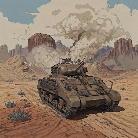 Sherman Firefly Tank (SDXL)