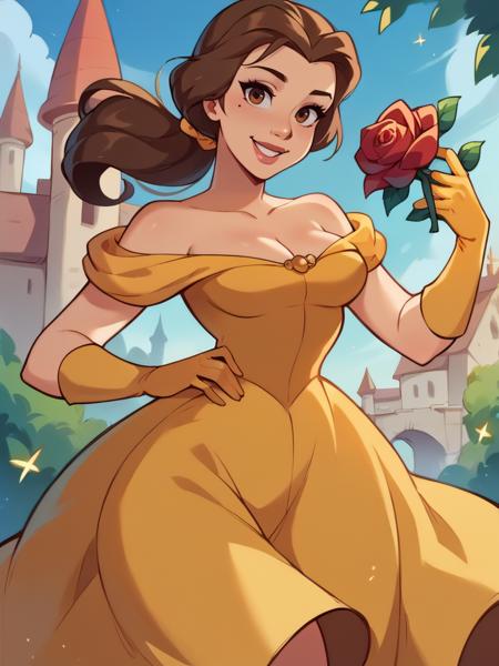 Belle Princess (beauty and the beast) - SD 1.5 | XL PONY - Disney by YeiyeiArt