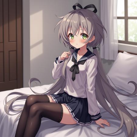 黑白连衣裙洛天依（Luo Tianyi with white and black dress）