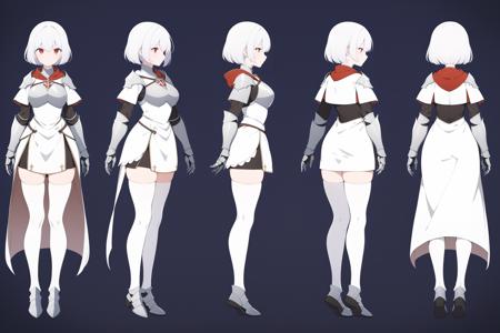 XL Medieval Turn, Multi-View, Turnaround, Model Sheet, Character Design