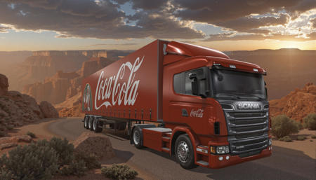 Scania Truck Coca Cola Christmas [Flux DoRa]版本v1.0 (ID: 1189042)