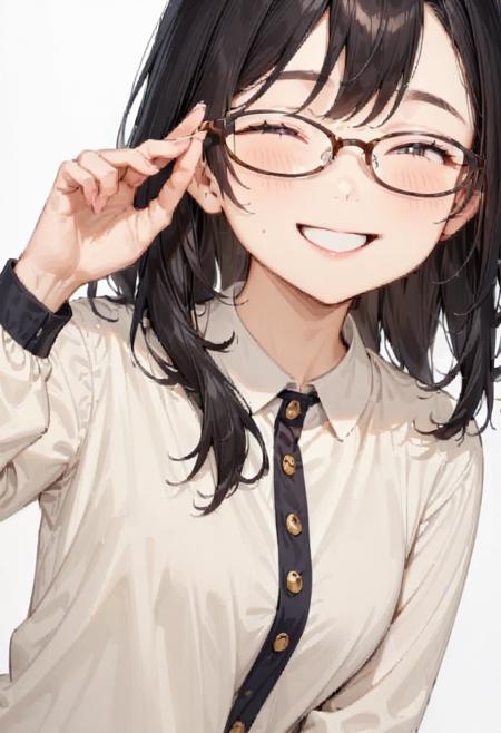 oval cell frame glasses2 SDXL
