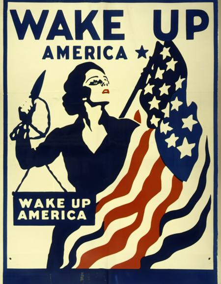 American Propaganda Painting - James Montgomery Flagg Style
