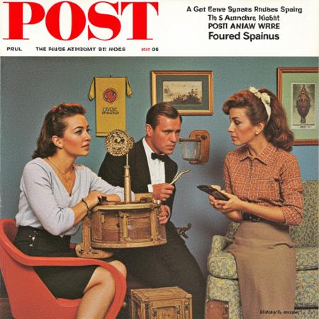 Saturday Evening Post Magazine (FLUX+PONY+SDXL)