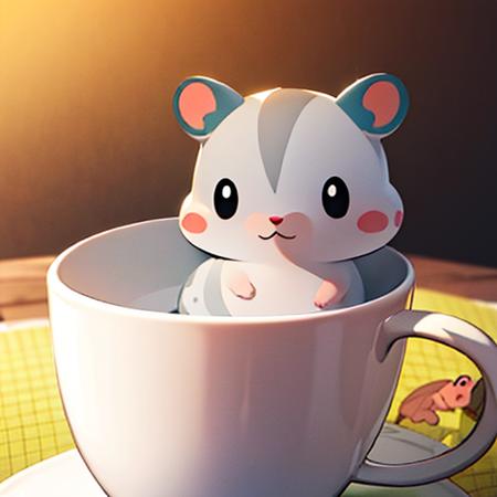 杯中的仓鼠（莫名成了可汗）hamster in cup