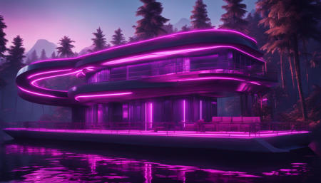 Futuristic Nature House Concept Art (VW Style)