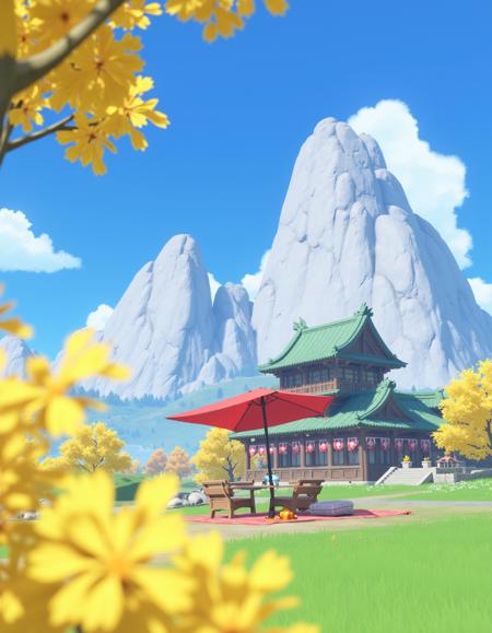 Genshin style landscapes