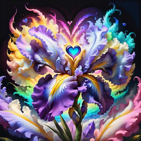 IrisHeavenlyBlue-3heartschasingtheDragon