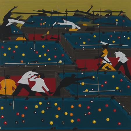 Jacob Lawrence Style SDXL