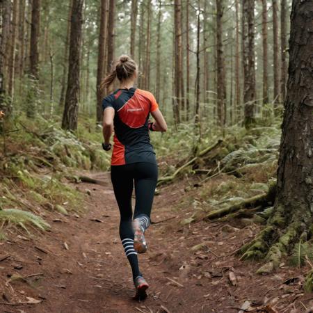 Orienteering runner