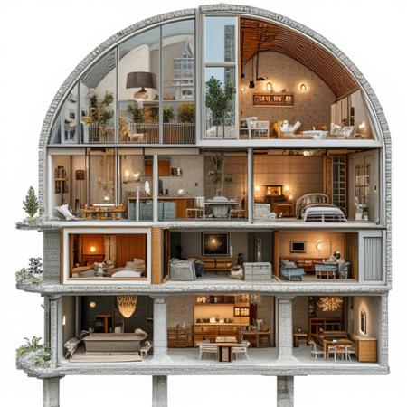 style of Cutaway view [FLUX] 242