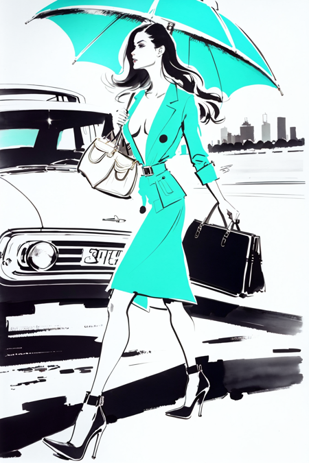 fashion watercolor