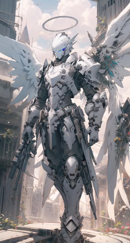[LoRA] Mecha Angel  Concept (With dropout & noise version)版本v1.0 (ID: 116711)