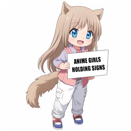 Anime Girls Holding Signs