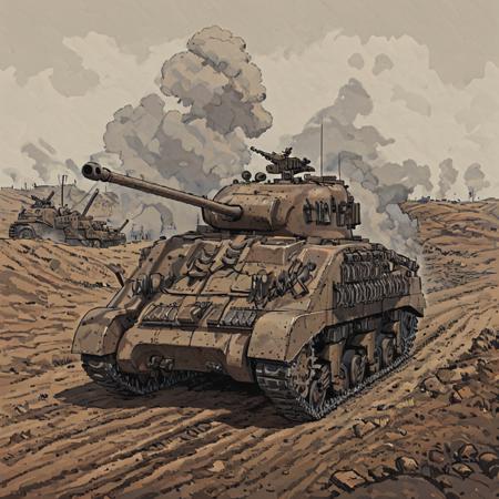 Sherman Firefly Tank (SDXL)