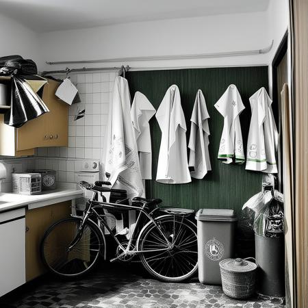 The interior of Soviet communal apartments.