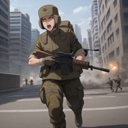 Zeon Soldier (Mobile Suit Gundam) Pony SDXL