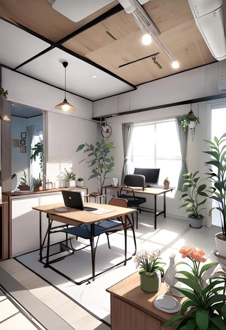 日本の住宅のLDK (living room & dining room & kitchen) SDXL