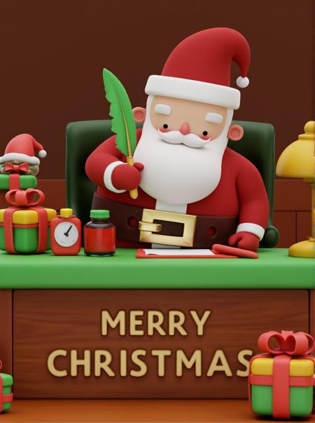 Little Practice Flux - 3D Clay Christmas Style