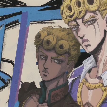 Hirohiko Araki JoJo cover art LORA