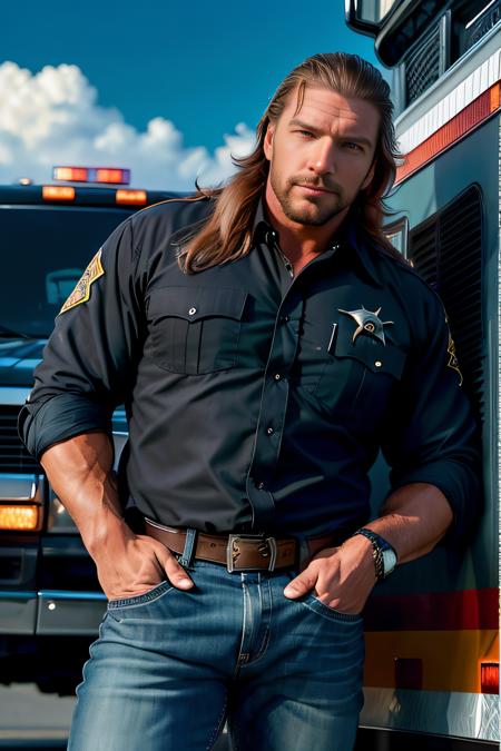 Triple H (long hair) - Textual Inversion版本v1.0 (ID: 59178)