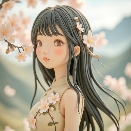 【3D chibi toy】Air dry clay style - FLUX