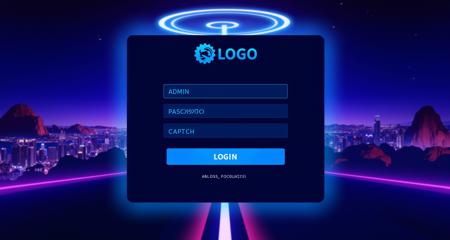 Flux-HUD Login interface