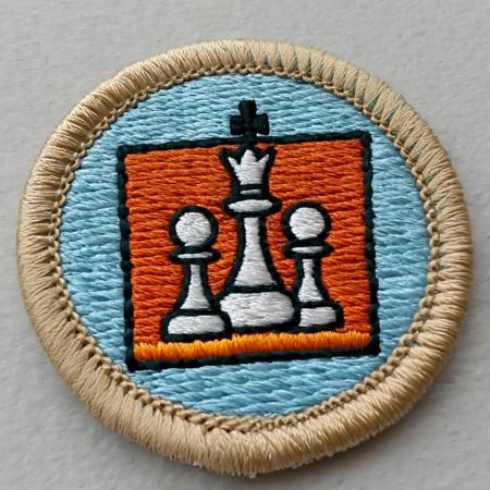 Merit Badge Embroidered Patch Style XL