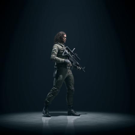 Battlefield + (2042) military cinematic style XL + F1D