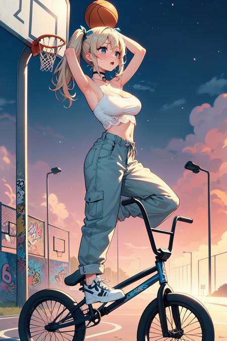 girl like basketball bmxbike