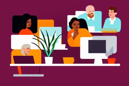 Tech Startup Illustration - LoRA