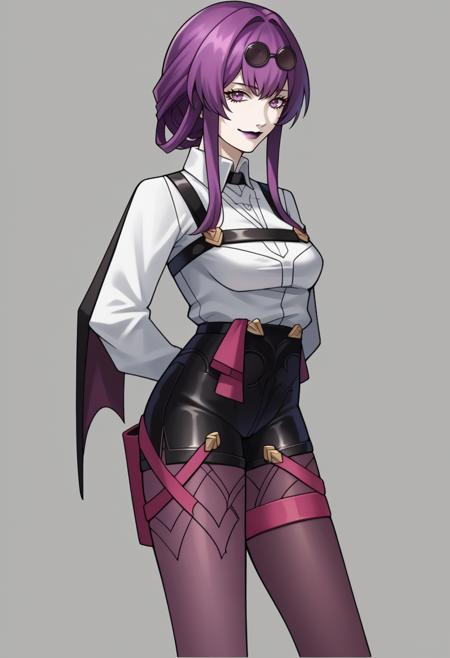 It's Kafka from that game, Honkai Star Rail or whatever